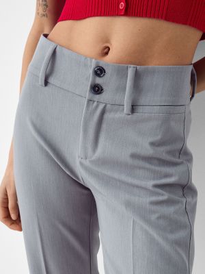 Pantalon plissé Bershka gris