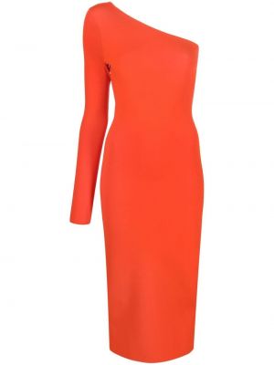 Robe asymétrique Victoria Beckham orange