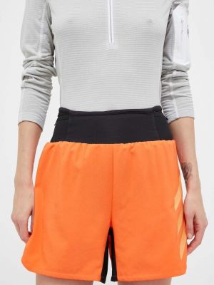 Панталон с висока талия с принт Adidas Terrex оранжево