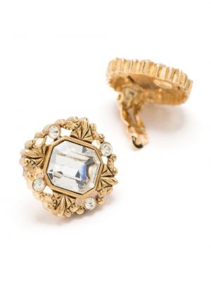 Kolczyki z kryształkami Givenchy Pre-owned złote