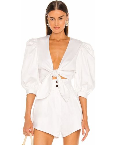 Укороченная блузка Adriana Degreas, белая