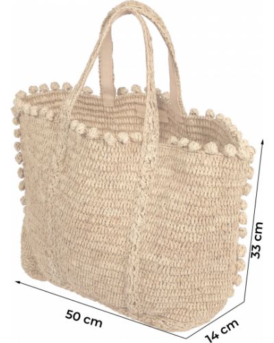 Paplūdimio krepšys Vanessa Bruno smėlinė