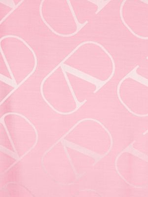 Žakárový šátek Valentino Garavani růžový