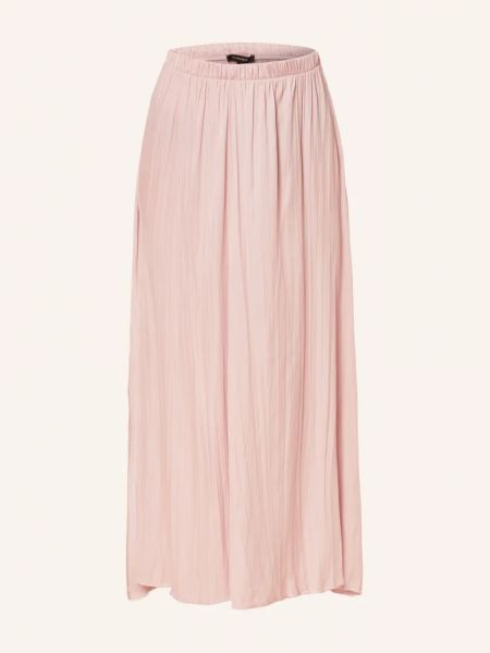 Плиссированная атласная юбка More & More розовая