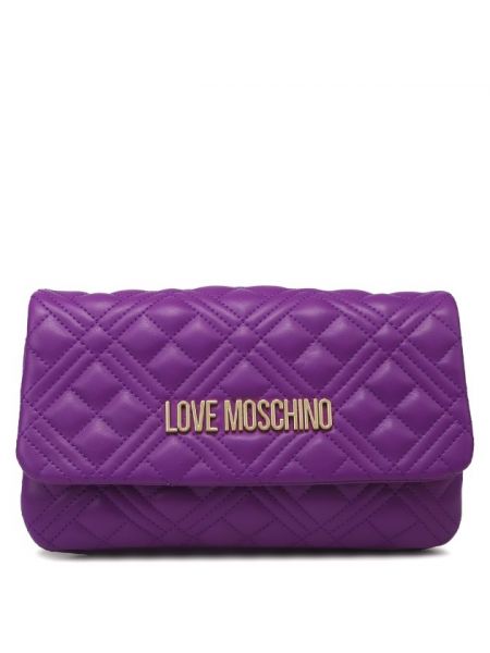 Клатч Love Moschino фиолетовый