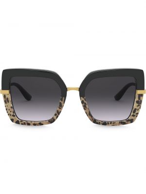 Oversize слънчеви очила с принт Dolce & Gabbana Eyewear