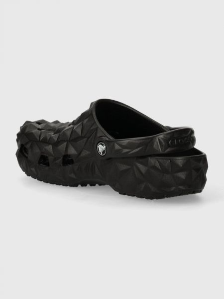 Papuci cu imprimeu geometric Crocs negru