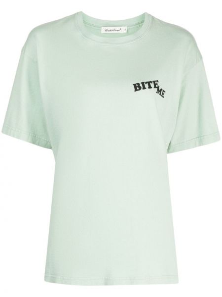 T-shirt con stampa Undercover verde