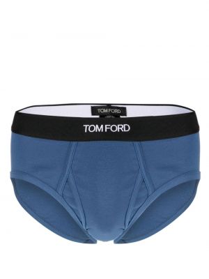 Slips en coton Tom Ford bleu