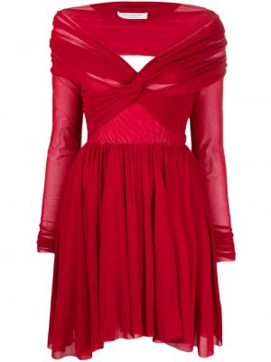Κοκτέιλ φόρεμα από τούλι Philosophy Di Lorenzo Serafini κόκκινο