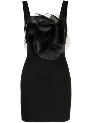 Αμάνικη κοκτέιλ φόρεμα Cynthia Rowley μαύρο