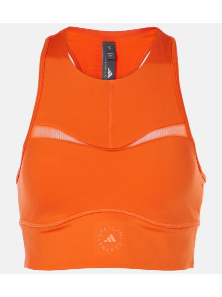 Spor dalları sütyen Adidas By Stella Mccartney turuncu