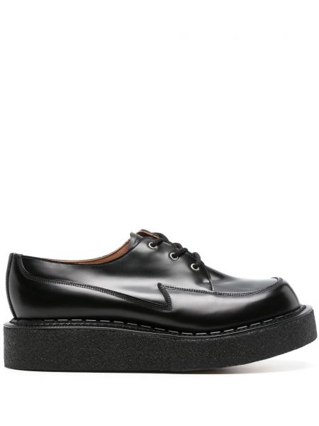 Кожени обувки в стил дерби на платформе Comme Des Garçons Homme Plus черно