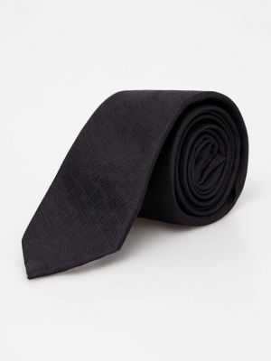 Копринена вратовръзка Calvin Klein черно
