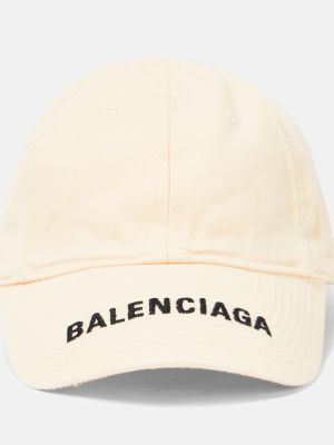 Хлопковая кепка Balenciaga белая