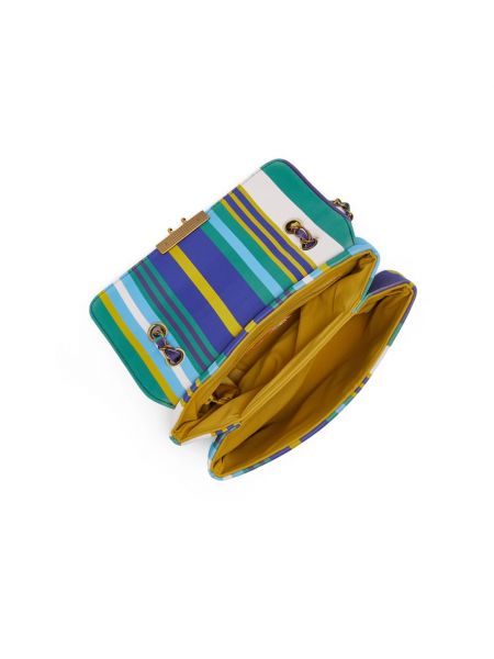 Bolsa de hombro con estampado de neopreno Maliparmi azul