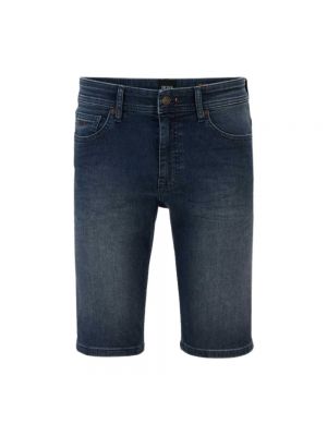 Niebieskie szorty jeansowe Hugo Boss