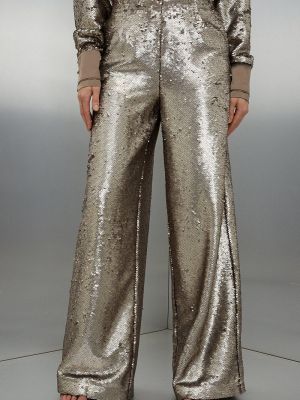 Тканевые брюки с пайетками Karen Millen
