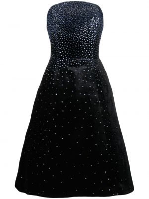 Midi haljina s kristalima Jean-louis Sabaji crna