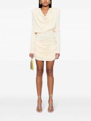 Drapované mini šaty Magda Butrym žluté