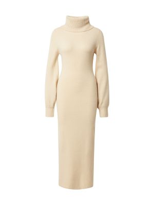 Jednofarebné nylonové priliehavé pletené šaty Glamorous