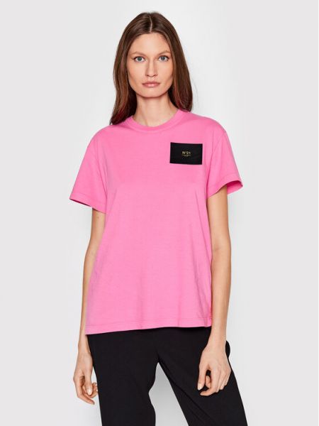 N°21 T-Shirt 22I N2M0 F011 4203 Růžová Regular Fit Nº21