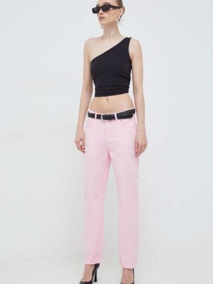 Kavbojke Moschino Jeans roza