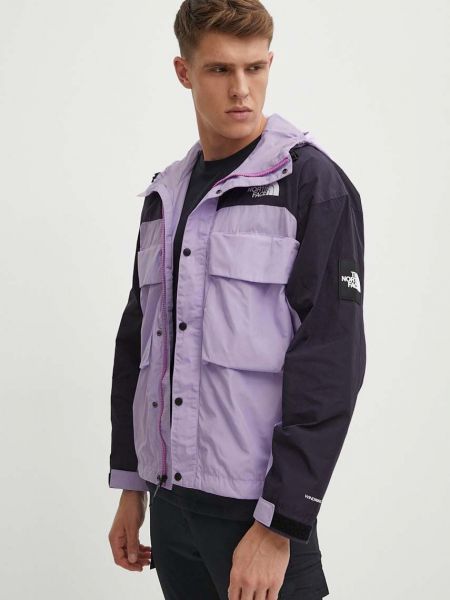Oversized rövid kabát The North Face lila