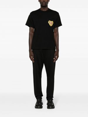 Herzmuster t-shirt Versace Jeans Couture schwarz