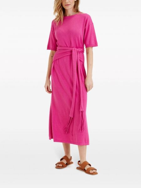 Sukienka midi bawełniana Chinti & Parker różowa