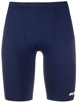 Pantalones cortos deportivos con estampado Msgm azul