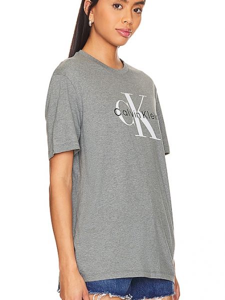 Camiseta jaspeada Calvin Klein gris