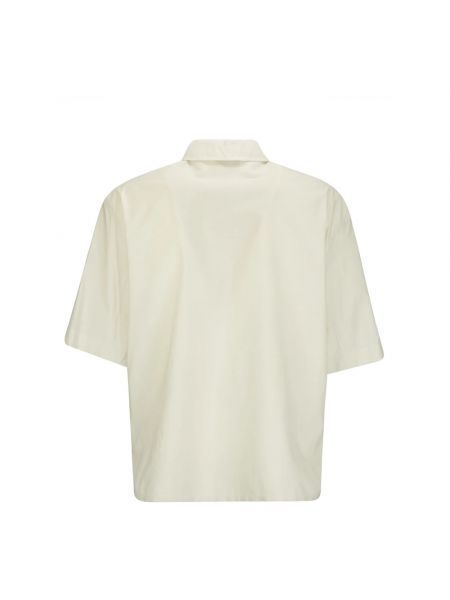 Koszula z krótkim rękawem Lemaire biała