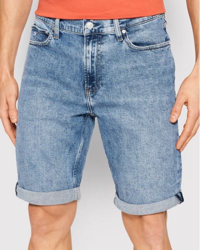 Shorts en jean slim Calvin Klein bleu