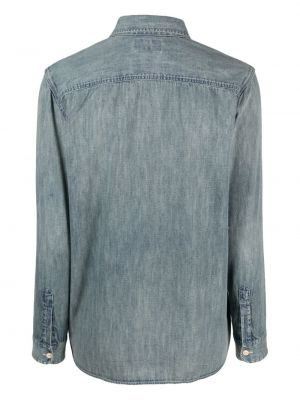 Koszula jeansowa bawełniana Ralph Lauren Rrl niebieska