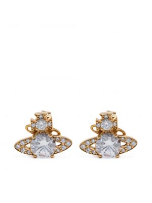 Cercei de cristal Vivienne Westwood auriu