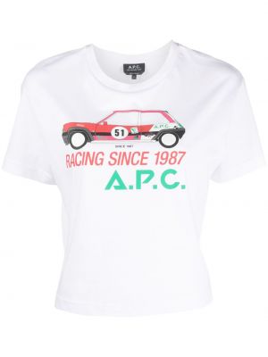 T-shirt à imprimé A.p.c. blanc