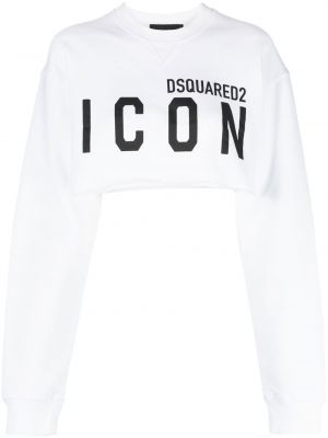 Trykt sweatshirt Dsquared2 hvit