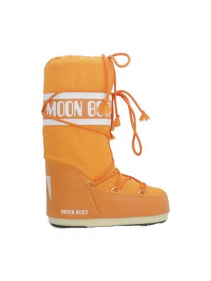 Nylonowe śniegowce Moon Boot pomarańczowe