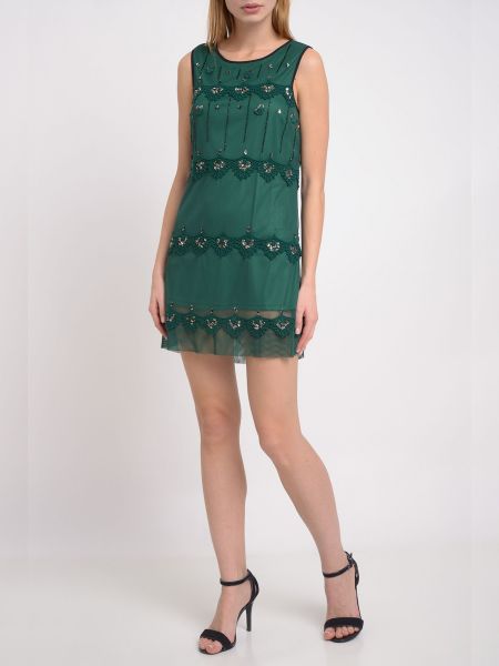 Платье мини Twin-set зеленое