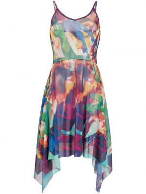 Šaty s potlačou s abstraktným vzorom Jean Paul Gaultier Pre-owned fialová