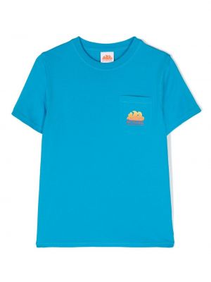 T-shirt con stampa Sundek blu