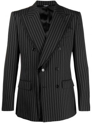 Blazer a rayas Dolce & Gabbana negro