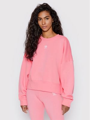 Różowa bluza sportowa relaxed fit Adidas