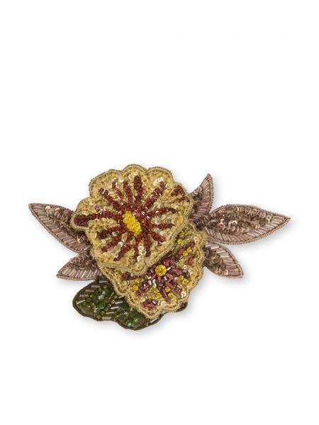 Broška z vezenjem s cvetličnim vzorcem Alberta Ferretti