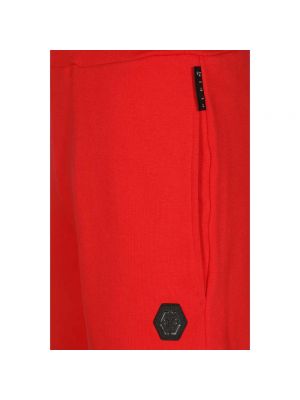 Pantalones cortos de algodón Philipp Plein rojo