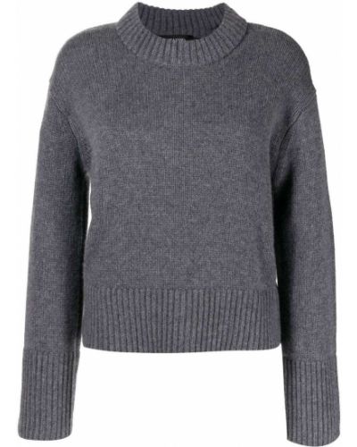 Кашмирен пуловер Lisa Yang сиво