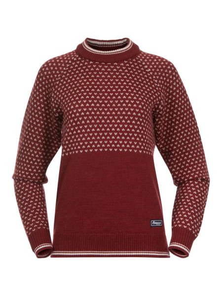 Шерстяной свитер Bergans красный