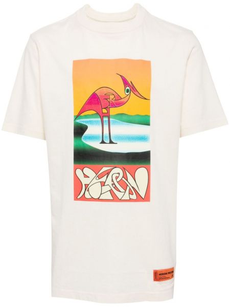 Abstrakt tryk t-shirt Heron Preston