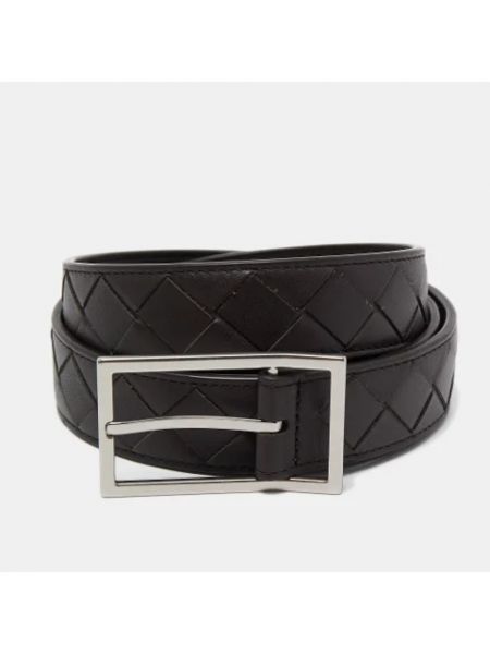 Cinturón de cuero Bottega Veneta Vintage negro